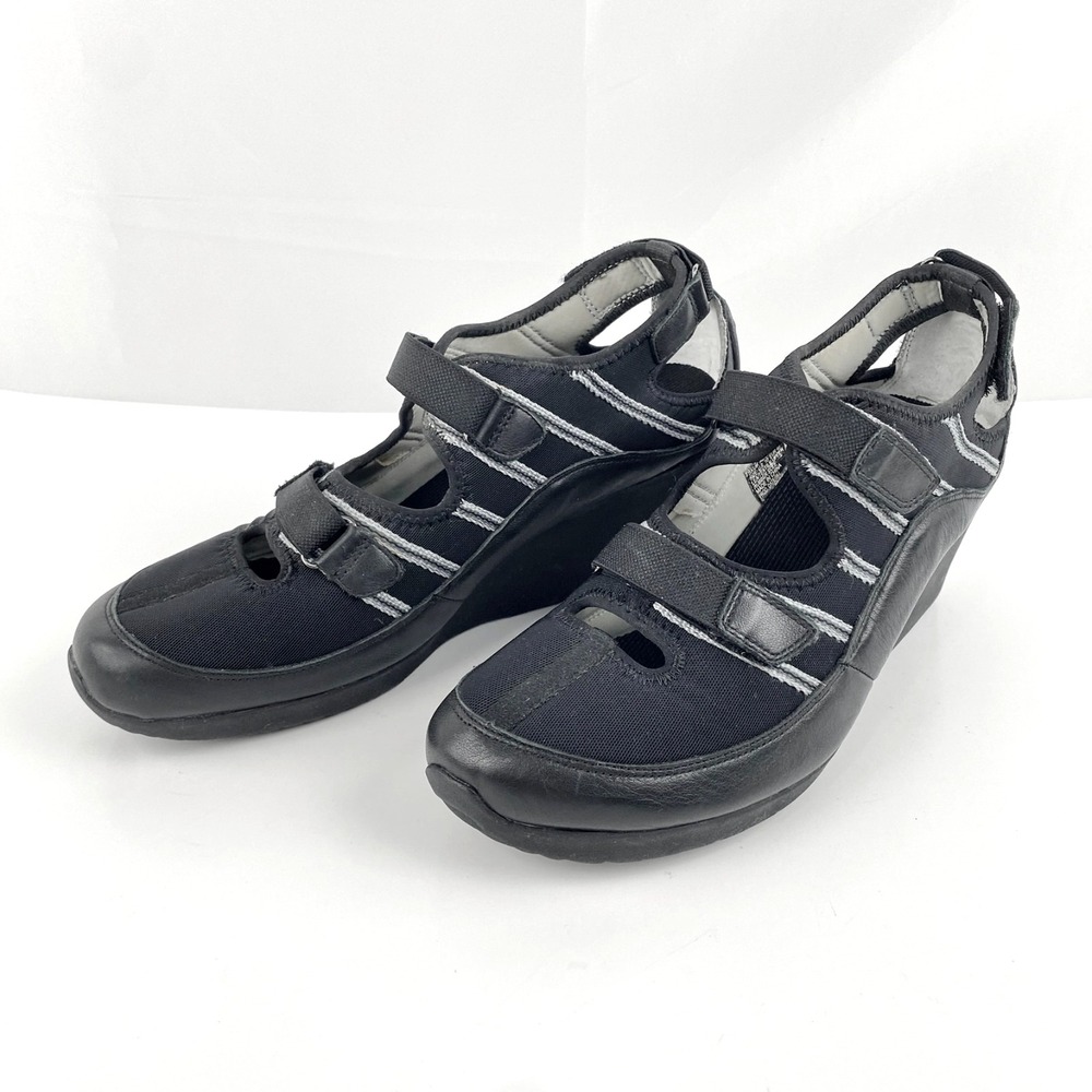 Tsubo Mary Jane Wedge Heels Women's 10 Tennis Shoes Comfort Shoes Black 40